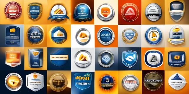 Collection of secure payment logos and badges